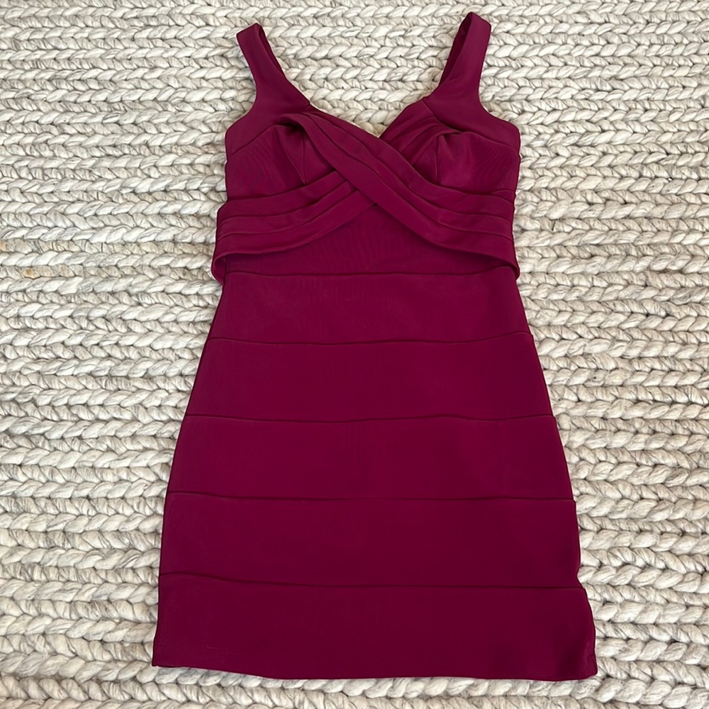 Burgundy dress